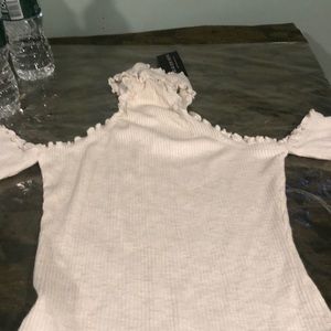 NEW FASHION NOVA MOCK MY RUFFLES BODYSUIT SMALL